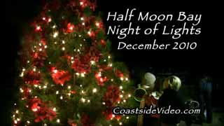 Half Moon Bay Night of Lights parade and more video link