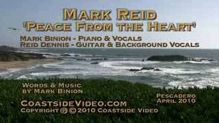 iPhone music video Link: Mark Reid  'Peace From the Heart'