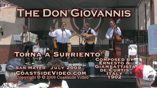 video link - The Don Giovannis Torna a Surriento