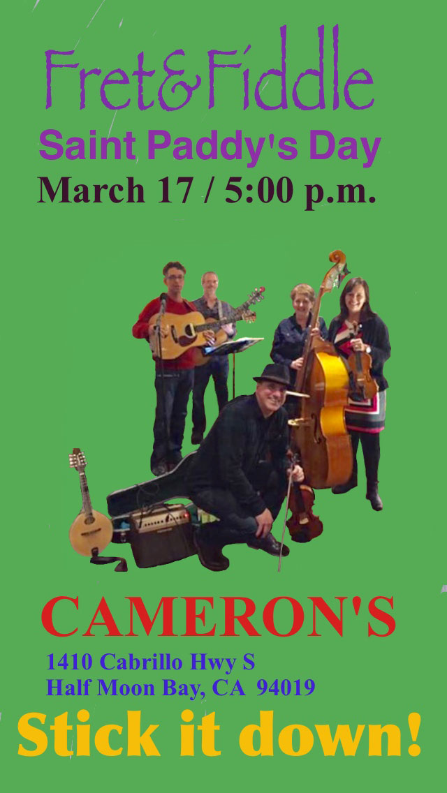 Fret and Fiddle show poster Mar 2017 Camerons show